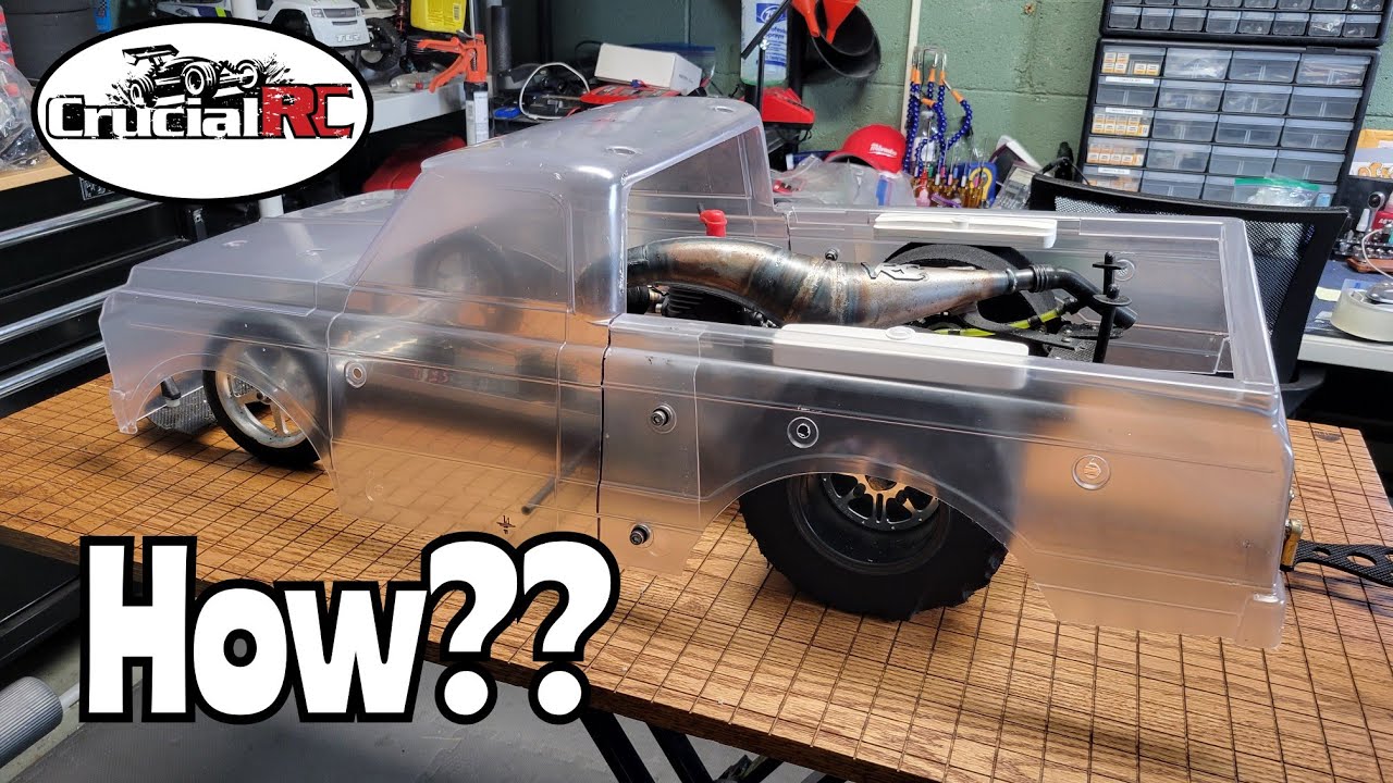 Primal Chevy C10 Body on a Floyd Vick 1/5 Scale RC Drag Race Car