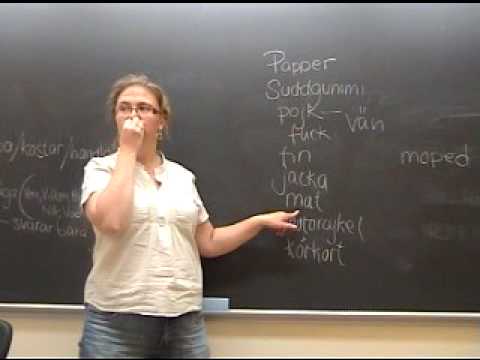 Tecken Språk - Sign Language. 6- Lectures in Leksand Municipality in Dalarna County, Sweden.