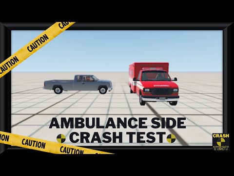 Ambulance Crash Side Impact | Remake | Crash Test