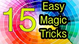 Easy Magic Tricks 15 tricks REVEALED / EXPLAINED