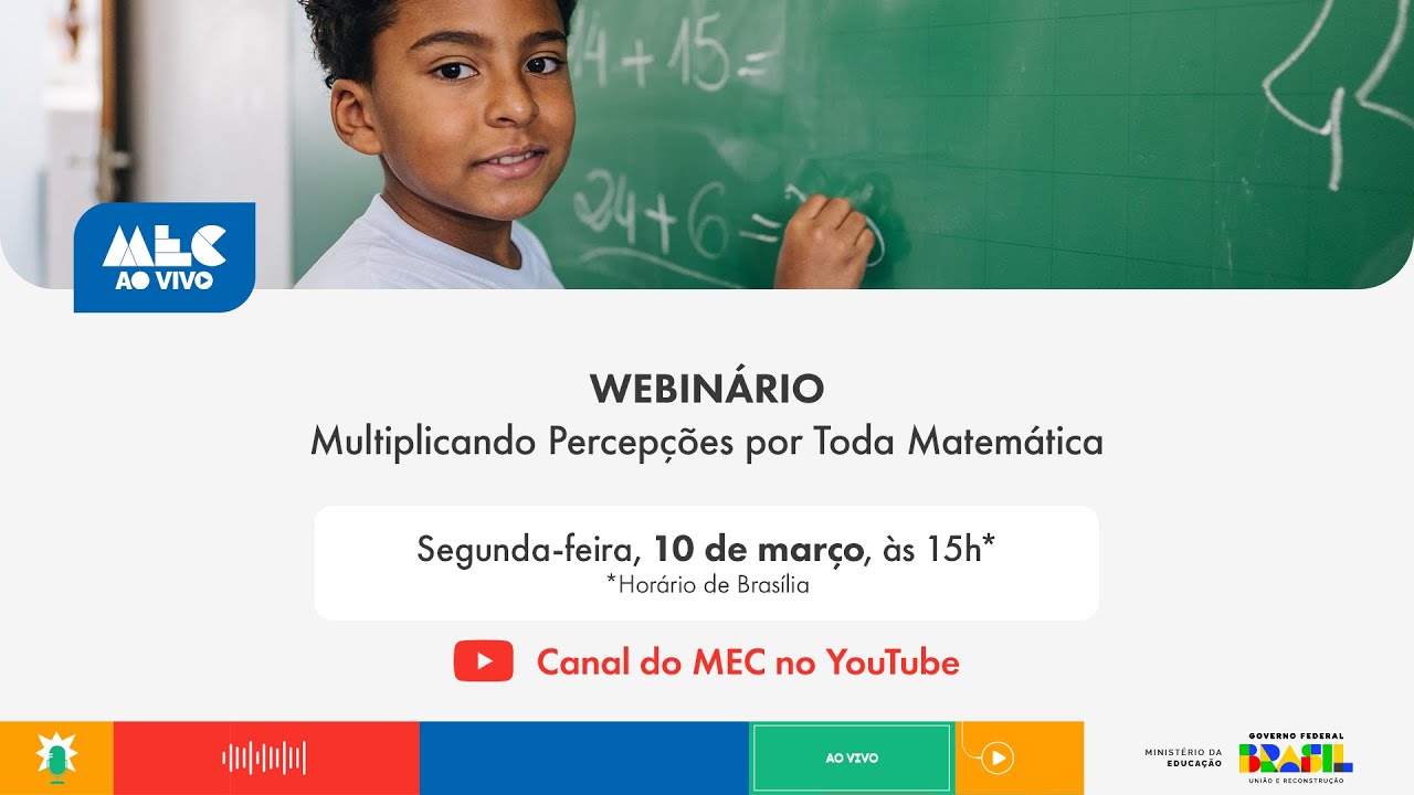 #MECAOVivo | Webinário Multiplicando percepções por Toda Matemática