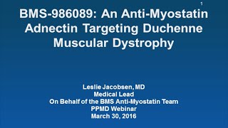 BMS Anti-Myostatin Adnectin Program (March 2016)
