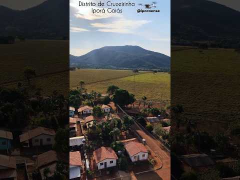 CRUZEIRINHO, DISTRITO DE IPORÁ GOIÁS, PROJETO VISÃO AÉREA - VISÃO GERAL DO POVOADO.