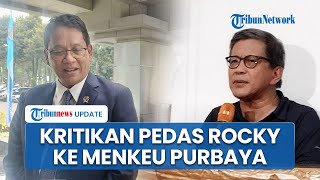 Rocky Gerung Soroti Kebijakan Rp200 T Menkeu, Sindir Gaya Koboi Purbaya hingga Cap Cari Sensasi