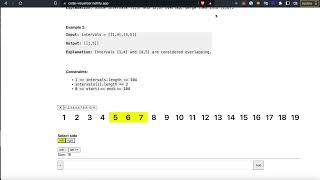 Visualize Leetcode 56: Merge Intervals