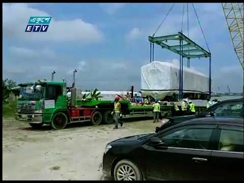 মেট্রো রেলের  আরো দু সেট ট্রেন ঢাকা এসে পৌছেছে