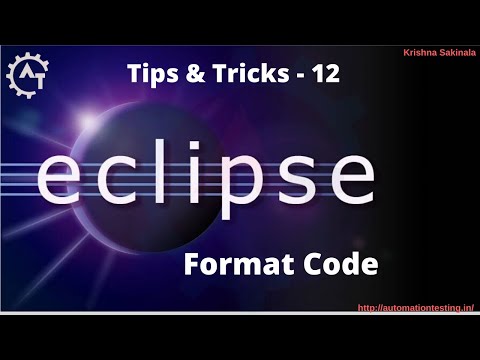 12 How To Format Code In Eclipse Eclipse Shortcuts Eclipse Tutorial