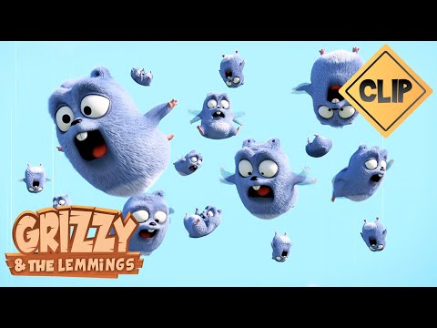 ☁️ Course dans les nuages 🐻 Grizzy & les Lemmings