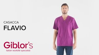 Giblor´s Pracovná blúza FLAVIO FUCHSIA, L
