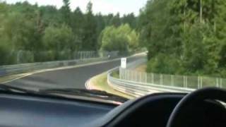 preview picture of video 'Nurburgring 2010 - Mazda MX6 KLZE - 10m 15s and 80mph spin at Pflanzgarten 2'