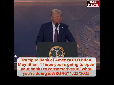 TRUMP: America FREE NATION once again, Bank of America open banks to conservatives, rapid to reverse