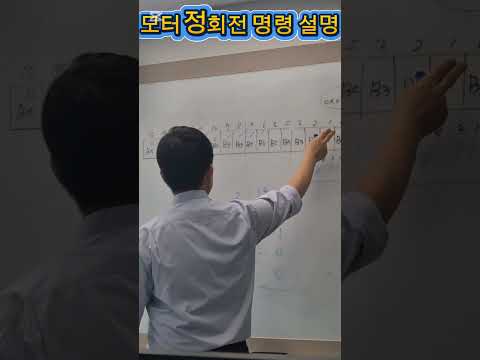 모터 정회전 명령 설명