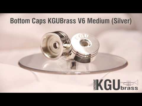 Trumpet Bottom Caps KGUBrass V6 Medium (Silver)