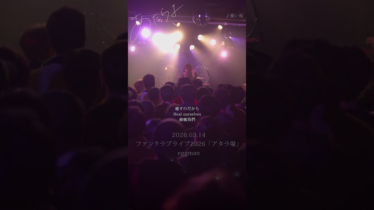 あたらよ - 憂い桜 ラスサビ(2026.03.14 ファンクラブライブ2026「アタラ場」@eggman) #憂い桜 #あたらよ #Atarayo #可惜夜