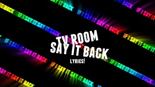 Cover art for Say It Back