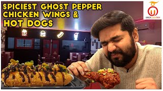 Tasting Americans Favorite Hot Dogs & Spiciest Chicken Wings at Grub Monkeys | Kannada Food Review