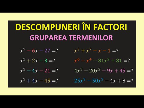 FACTORY DECOMPOSITION MATHEMATICS GRADE 8 CALCULATION RULES IN R METHODS GROUPING OF TERMS FORMULAS