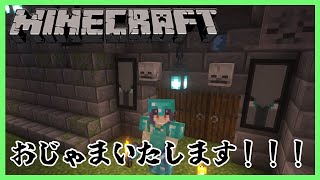 【Minecraft】よふかしマイクラ🌃 ﾌﾝﾝﾝ!!!の人のおうちで前哨基地トラップ作り！【七瀬すず菜/にじさんじ】