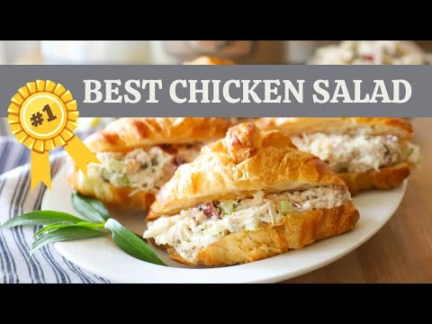 EASY and DELICIOUS Chicken Salad | Light and healthy, so flavorful! 🍋