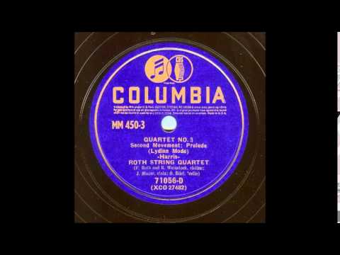 Roy Harris Quartet No. 3 (Roth Quartet, 1940-41)