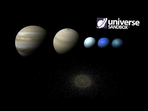 What If All The Gas Giants Were In The Kuiper Belt, Universe Sandbox ²