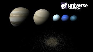 What If All The Gas Giants Were In The Kuiper Belt, Universe Sandbox ²