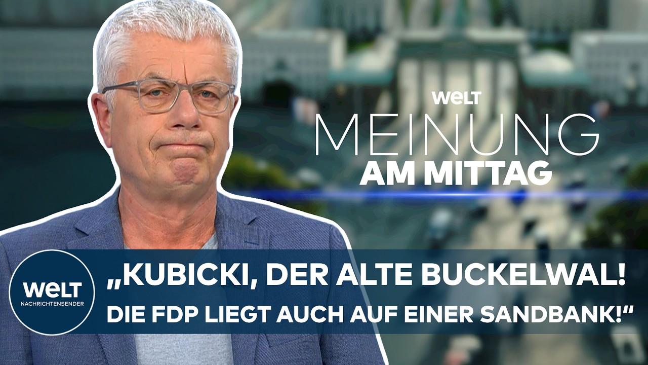 MEINUNG: Kubicki „putzmunter“ und „voll auf dem Punkt“! Reinhard Mohr über das Comeback bei der FDP