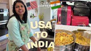 Airport போக READY~ 🇺🇸 DAY BEFORE TRAVEL TO INDIA 🇮🇳~ India to USA flight ~Family Traveler Tamil VLOG