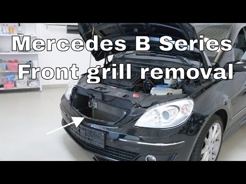 Mercedes B Series front grill install - removal