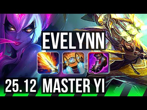 EVELYNN vs MASTER YI (JGL) | 24/2/9, Legendary, 48k DMG | EUW Master | 25.12