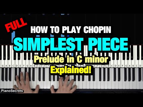 HOW TO PLAY PRELUDE IN C MINOR OP 28 NO 20 (PIANO TUTORIAL LESSON)