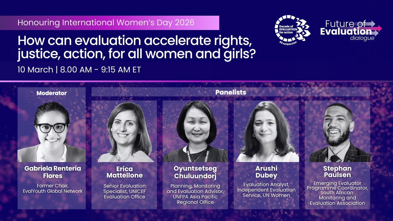Future of Evaluation dialogue #8 - International Women's Day