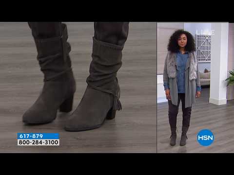 Minnetonka Maven Suede Slouch Boot | HSN
