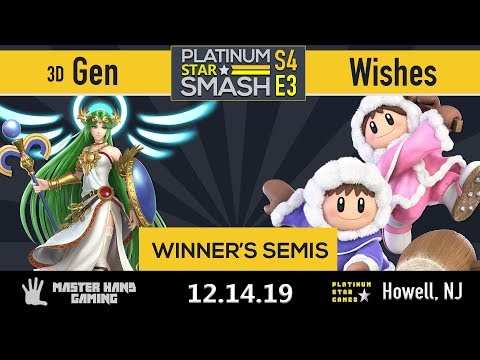 PSS S4:E3 - Wishes (Ice Climbers, Inkling) Vs. 3D | Gen (Palutena) - W Semifinals