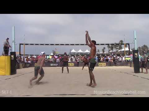 2018 AVP Manhattan Beach Open Casebeer & Priddy vs  Bourne & Crabb