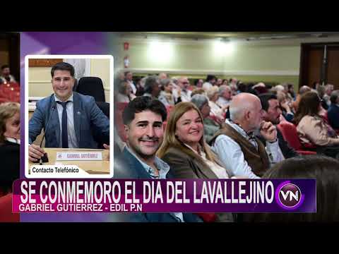 Gabriel Gutiérrez en el Día del Lavallejino.