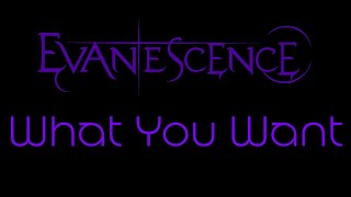 Evanescence - What You Want Lyrics (Evanescence)