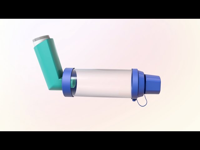 Vídeo relacionado con Dispositivo espaciador antiestático Inhaler Spacer, cámara de inhalador, uso con inhalador de dosis medida, sin BPA ni látex para adultos. (Azul) (OOS)