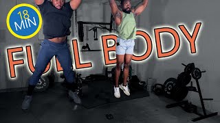 18 MIN  FULL BODY WORKOUT | Dumbbell | Home Gym
