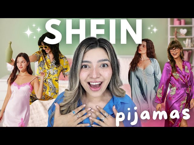 Vídeo relacionado con Jamron Mujer 7PCS Saten Conjunto de Pijama Tops & Pantalones Cortos Primavera Verano Ropa de Dormir Rosa Rayas SN07655 XL