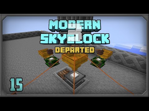 Modern Skyblock 3 Departed EP15 Simple Empowered Oil Automation