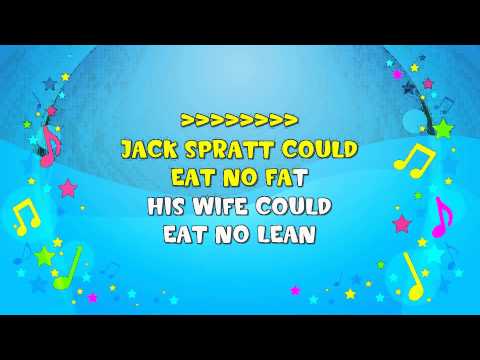 Jack Spratt | Sing A Long | Nursery Rhyme | KiddieOK