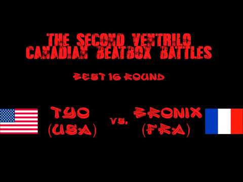 Tyo (USA) vs. Bronix (FRA) - Top 8 - The Second Ventrilo Canadian Beatbox Battles
