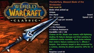 How to Get Thunderfury, Blessed Blade of the Windseeker in Classic WoW