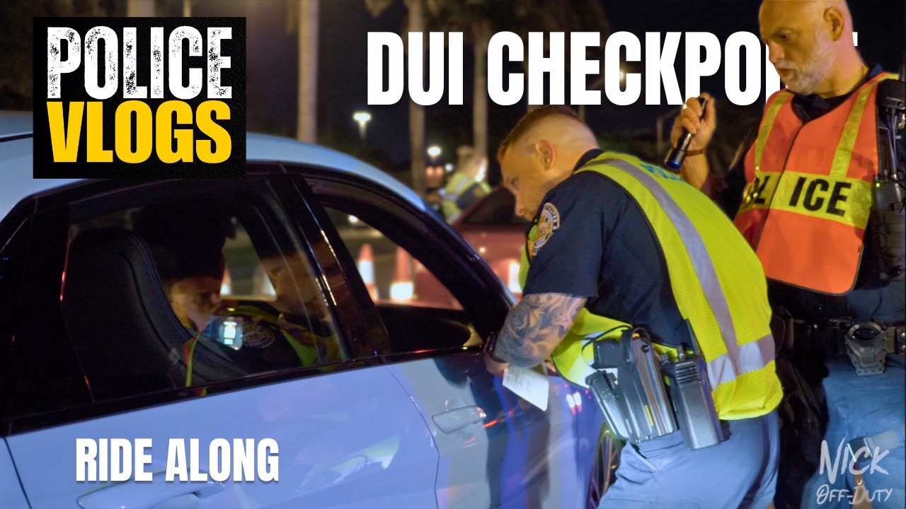 POLICE VLOGS - How Florida Cops Run a DUI Checkpoint | Sweetwater PD
