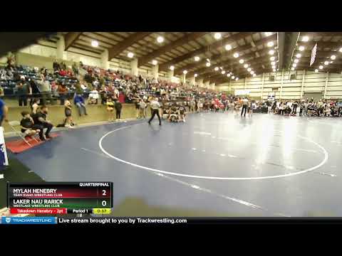 75 Lbs Quarterfinal - Laker Nau Rarick, Westlake Wrestling Club Vs Mylah Henebry, Team Idaho Wrest
