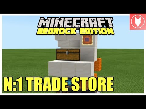 Minecraft Bedrock - n:1 Trade Store (Item Shop) Tutorial ( Xbox/ MCPE/ Windows 10/ Switch )