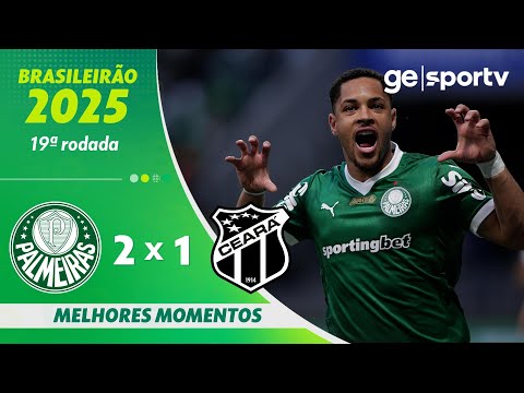 Gols e lances de Palmeiras x Ceará