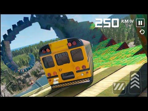 Impossible Bus Stunt Racing 2023 - Mega Ramp Driving Simulator 3D - Android GamePlay