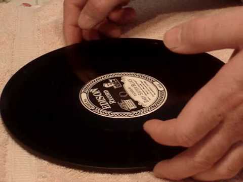 cleaning and care of edison diamond disc records...